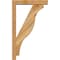 Ekena Millwork Funston Block Rough Sawn Bracket w/ Offset Brace, Western Red Cedar, 4"W x 18"D x 30"H BKT0402X18X30FST05RWR - alternate 2